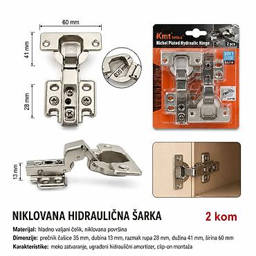 KMT Nerđajućeg čelika 304 hidraulična burgija za šarke 9368914