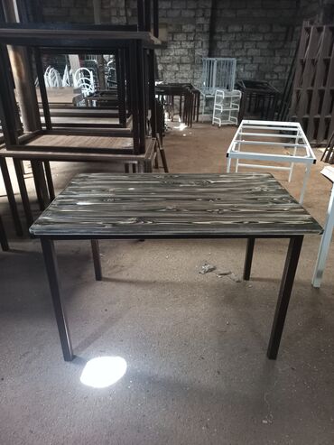 Bağ, çöl masa və oturacaq dəstləri: Yeni, Dördbucaq masa, 4 stul, Açılmayan, Stullar ilə, Metal, Azərbaycan — 2