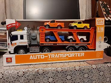 launch pad9: Игрушечный автотранспортер WENYI City Service, масштаб 1:16. Есть — 1