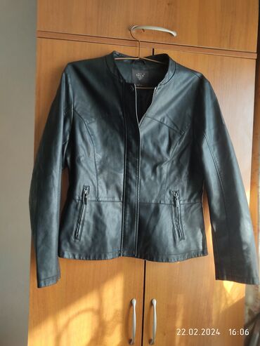 теплая кожаная куртка: Кожаная куртка, M (EU 38), L (EU 40)