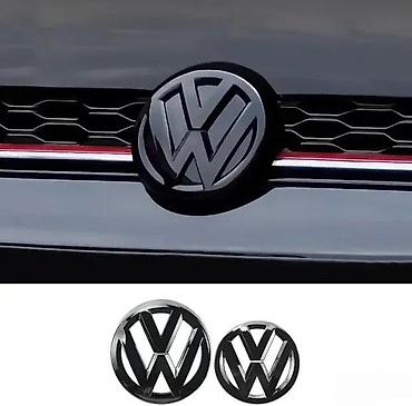 Auto delovi, gume i tjuning: Golf 6 prednji + zadnji znak - crni. Komplet prednji i zadnji znak — 6