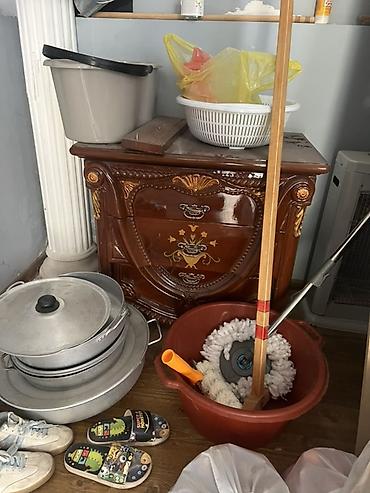 yataq mebeli taxt: Klassik üslubda yatak otağı mebel dəsti - Material: tünd qəhvəyi — 2