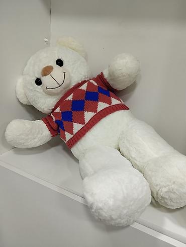 ayı teddy: Yumuşaq oyuncaq "Paltarlı Ayı 80sm" . 🆕Bütün məhsularımız Yenidir ☎️📬 — 1