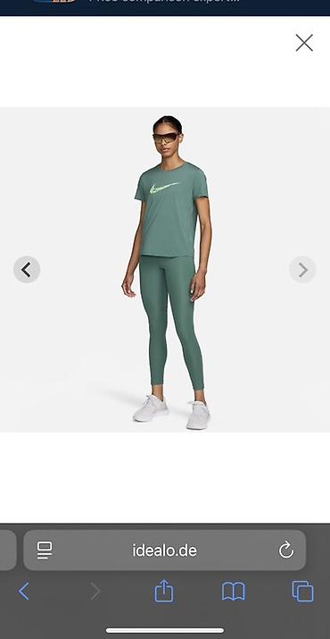 одежда nike: Женская спортивная футболка Nike - Назначение: бег, тренировки в зале — 2