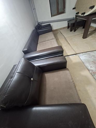 stul ikinci el: İşlənmiş, Divan-kravat, 2 kreslo, Açılan — 2