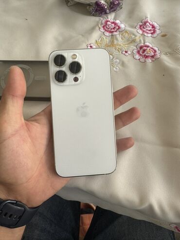 Kompüter, noutbuk və planşetlər: IPhone 13 Pro, 128 GB, White Titanium, Face ID