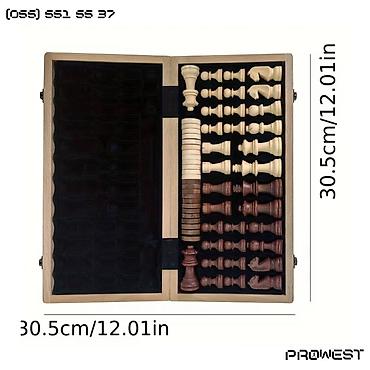 Şahmatlar: 📌 Görsəldəki məhsul — “Xinliye CHESS & CHECKERS SET” adlı şahmat — 8