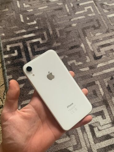 чехол айфон х: IPhone Xr, Б/у, 128 ГБ, Белый, Защитное стекло, Чехол, 79 %