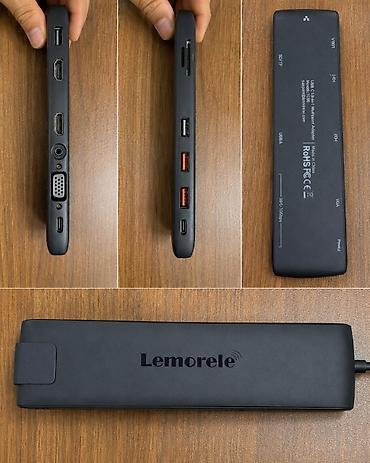 Lemorele 13‑in‑1 USB‑C Hub — Model: TC68 USB Type‑C qoşulma ilə