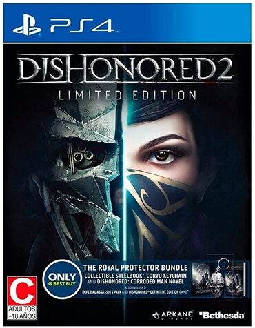 playstation 3 oyunlari: Ps4 üçün dishonored 2 oyun diski. Tam yeni, original bağlamada