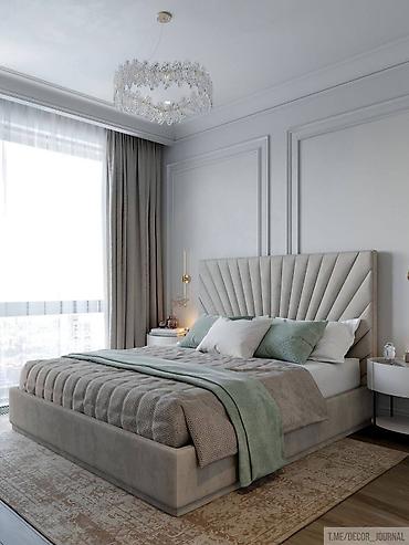 Двуспальные кровати: Двуспальная кровать, Новый, С ящиком для хранения, длина - 200 см — 19