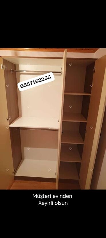 Dolablar: Yeni, 3 qapılı Düz dolab, Dolab-asılqan, Türkiyə — 4