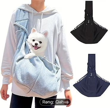 vəhşi itlər: Ev heyvanları üçün çiyin asqılı daşıma çantası - Model: sling tipli — 2