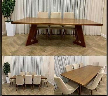 Qonaq otağı üçün, İşlənmiş, Kvadrat masa, 8 stul lalafo.az -da Qonaq otağı üçün, İşlənmiş, Kvadrat masa, 8 stul
