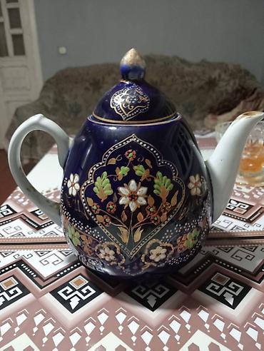 набор для рисования в баку: Məhsul: Dekorativ naxışlı çaydan - Material: Seramika/porşelen - — 1