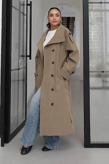 binarni sat: 10. - Viral Trench coat - Dostupan u Krem,Vanila i maslinastoj boji — 4