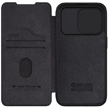 Maske i futrole za telefone: Maska Nillkin Qin Pro za iPhone 15 Pro Max 6.7 crna. Ova maska je — 6