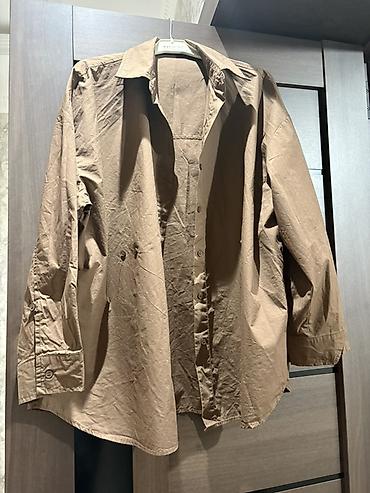savis a e крем отзывы: Qadın köynəyi – açıq qəhvəyi rəng - Model: Oversize, /44,46,48 — 1