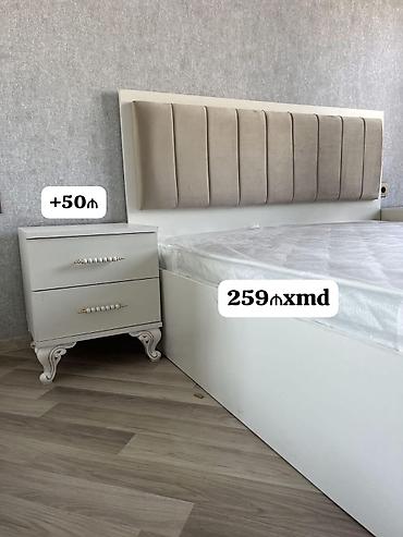 stol stul modelleri: Məhsul: Yumşaq başlıqlı çarpayı və tumbalar dəsti - Çarpayı: Aydın — 1