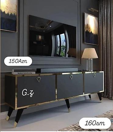 mebel kreditle: Yeni, Düz TV altlığı, Polkalı, Laminat — 1
