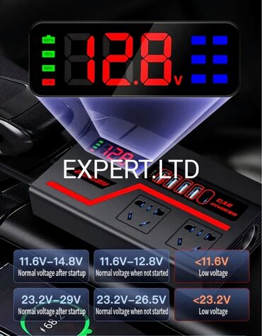 İnverterlər: Yeni Inverter, 300-700 Vt, 12 - 220 volt, Ünvandan götürmə, Ödənişli çatdırılma, Rayonlara çatdırılma — 3