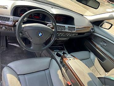 bmw 525i: BMW 7 Series (E65) sedan – qara rəng, Azərbaycan nömrə nişanı — 8
