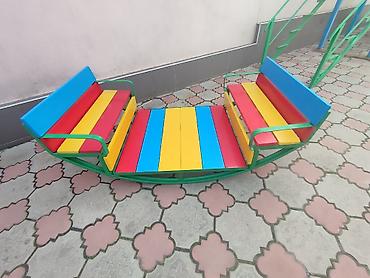 Палатки и домики: Домик беседка балансир качели — 8