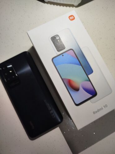 redmi 7 irşad: Xiaomi Redmi 10, 128 GB, rəng - Boz, 
 Barmaq izi, İki sim kartlı, Face ID