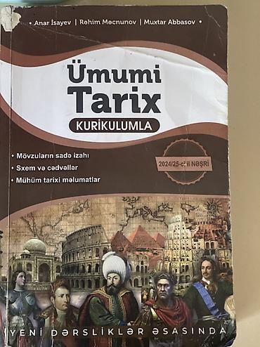 Məhsul: “Ümumi Tarix – Kurikulumla” (2024/25-ci nəşri) Müəlliflər lalafo.az -da Məhsul: “Ümumi Tarix – Kurikulumla” (2024/25-ci nəşri) Müəlliflər