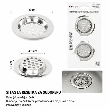 KMT Mali cediljka za sudoperu 2pcs 5403964 Praktična sitasta rešetka