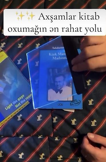 spot isiq: LED işıqlı panel kitab oxumaq ucun ideal vasite.Telebeler kitab — 1
