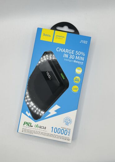 зарядники: Powerbank Hoco J102 10000mAh🔋 Type-C и Micro-USB входы✅ USB-A и