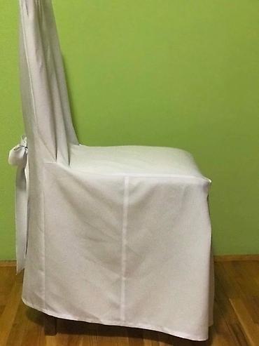 Organizacija događaja: Prodajem 300 komada elegantne bele navlake za stolice.
Tel — 9