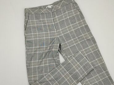 spódnice w kratę niebieska: Material trousers, H&M, S (EU 36), condition - Perfect