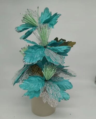 skidanje futera sa busilice: Artificial flower, color - Light blue, New