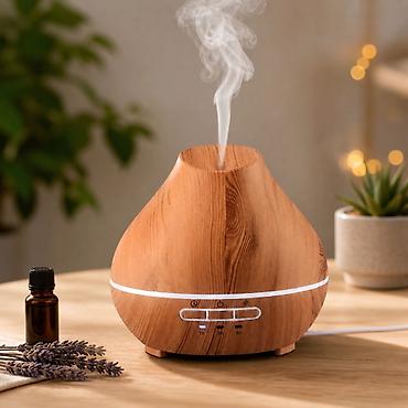 raketna pec iskustva: Aroma difuzer/ovlaživač vazduha sa efektom drveta - Ultrazvučna — 1