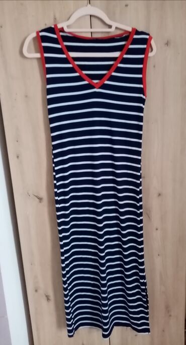 svetlo plava haljina: M (EU 38), Short sleeves