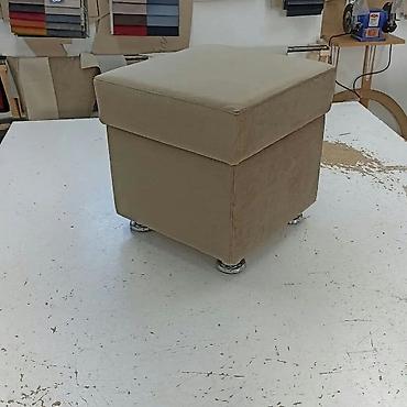 komoda za piće: Tapacirana kutija/klupa sa prostorom za odlaganje Dimenzije 80x50cm. - — 5