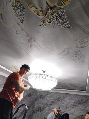 Натяжной потолок: Натяжной потолок Глянцевое, Матовое, 3D потолки Гарантия, Бесплатная консультация, Бесплатный замер — 21