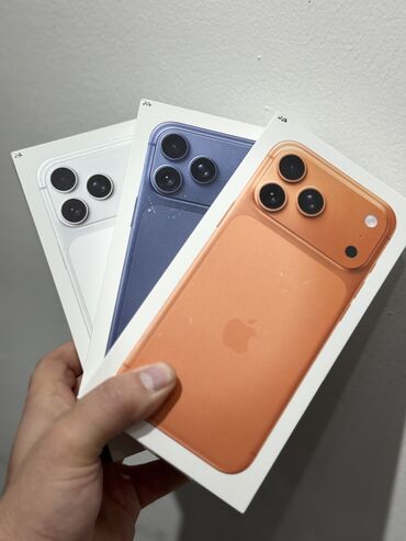 бишкек купить айфон: IPhone 17 Pro Max, Новый, 512 ГБ, Синий, Кабель, Коробка, 100 %