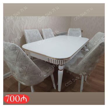 stol stul metbex ucun: Для гостиной, Новый, 6 стульев