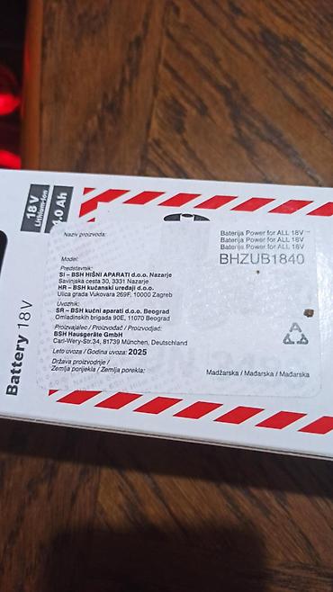 Baterije: Original BOSCH Power for ALL 18V – baterije i brzi punjač - Novo — 4