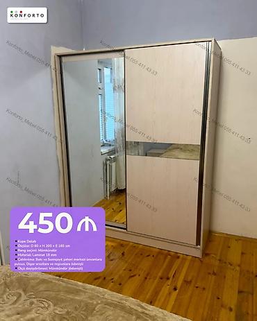 Kupe dolab - Ölçü: D 60 × H 200 × E 160 sm - Material: 18 mm laminat