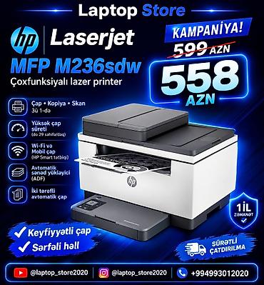 🖨️ HP LaserJet MFP M236sdw — ÇOXFUNKSİYALI LAZER PRİNTER 🔥 KAMPANİYA