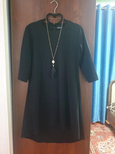 черное платье: Повседневное платье, 2XL (EU 44)