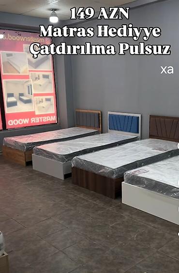 taxt qravat: Tək nəfərlik çarpayılar – müxtəlif rəng və başlıq dizaynları • Alt — 1