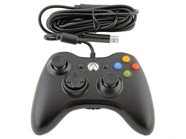 Xbox 360: Проводной геймпад Xbox 360, подойдёт на ПК и ноутбук