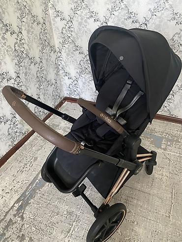 foo foo: Коляска прогулочная Cybex Balios (серия Gold), цвет Black с шасси Rose — 2