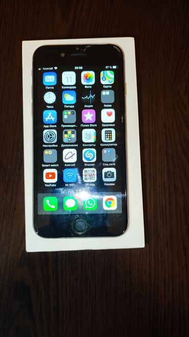 ayfon 6 qiymeti bakida: IPhone 6, 16 ГБ, Space Gray, Отпечаток пальца