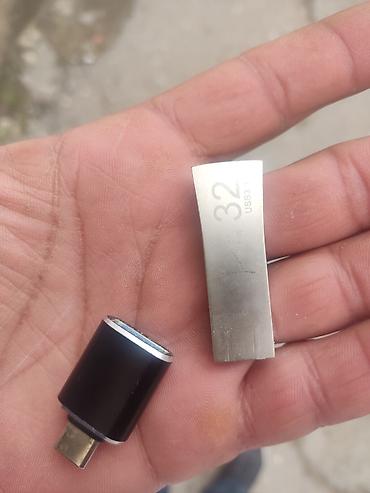 usb otg: USB 3.1 32 GB flaş yaddaş + USB‑C OTG adapter dəsti telefona qosul - — 1